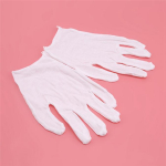 Valged puuvillased kindad Puuvillased t&ouml;&ouml;kindad T&ouml;&ouml;ohutuse t&ouml;&ouml;etiketi kindad ultra thin