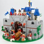 42162 Keskaegse r&uuml;&uuml;tlilossi s&otilde;duri tegelaskuju ehitusklotsid laste m&auml;nguasjad