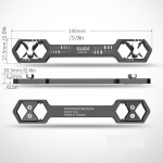 LAOA Mutriv&otilde;ti 14-in-1 Reguleeritav Kuuskantv&otilde;ti Kahekordse Kasutusega Mutriv&otilde;ti Multifunktsionaalsed K&auml;sit&ouml;&ouml;riistad LA624140