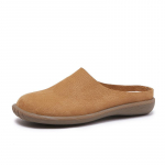 Naiste sussid v&auml;ljas lehmanahast kott pea lahedad sussid pehme p&otilde;hi pehme pealispind nahast poolikud sussid mugavad naiste kingad 39 tumepruun v&auml;rv