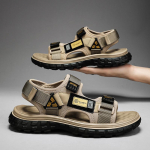 Suvised meeste sandaalid Ehtsast nahast Meeste vabaajajalatsid Meeste Meeste Nahast Sandaalid Meestele Rannajalatsid Rooma meeste kingad 39