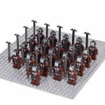 21 tk Keskaegne K&auml;&auml;buss&otilde;dalane Elfid R&uuml;&uuml;tlid lotr ja Uruk-hai Ork Rohan Elfid S&otilde;dalased S&otilde;duri figuurid Ehitusklotsid M&auml;nguasjad