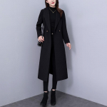 Naiste uus talvine Korea stiilis sale ja paks pikkade varrukatega mantel M