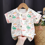 Laste l&uuml;hikeste varrukatega T-s&auml;rgid T&uuml;drukute suveriided Lasteriided Uued poiste topid 80cm