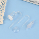 1 tk Akvaariumi CO2 Difuusori Komplekt S&uuml;sinikdioksiidi Atomiseerija Tagasil&ouml;&ouml;giklapp U-kujuline &Uuml;hendus Imikinnitusega Kalaakvaariumi Istutatud Tarvik must