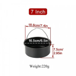 6/7/8 tolline mittekleepuv koogivorm &otilde;hufrit&uuml;&uuml;rile ja ahjukindel vorm k&auml;epidemetega mitmeotstarbeline k&uuml;psetusn&otilde;u pitsa/kookide/dessertide jaoks k&uuml;psetusplaat