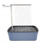 Automaatne lindude vann pumbaga Elektriline papagoi vann ringleva veega Lindude du&scaron;ikonteiner Puuritarvik papagoidele, n&uuml;mfkakaduudele, Aafrika papagoidele tumesinine v&auml;rv