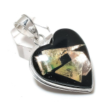 Dichroic Glass Handmade 925 Sterling Silver Jewelry Pendant 2.21 j2d30
