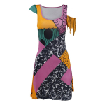 3D-prinditud Sally Cosplay Kombinesoon Halloweeniks L