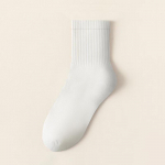 Meeste poiste antibakteriaalsed keskmise toruga spordisokid: Pehme, hingav, higi imav, kulumiskindel, deodorantne pikakiuline puuvill KP001, One Size