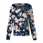 Naiste pikkade varrukatega mustriga tasku t&ouml;&ouml;tav p&uuml;stkrae &Uuml;herealine kaitsekombinesoon kardigan jakk top M