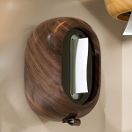 Paper Towel Holder Box for under Cabinet Tissue Dispenser in Living Room Kitchen Dark Wood Color