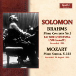 CD SOLOMON CUTNER, LORIN MAAZEL, RAI O - Solomon m&auml;ngib Brahmsi ja Mozarti GHCD2353 Mitte-Jaapani ObiKlassikaline Kasutatud