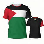 Palestiina lipu embleem 3D T-s&auml;rgid Riided Unisex Vabaaja Mood T-s&auml;rk Rahvusp&auml;eva Kingitused R&otilde;ivad M