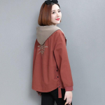 Naiste kapuutsiga jakk, &otilde;huke kevad-s&uuml;gis, lahtise vabaaja taskuga pikkade varrukatega l&uuml;hike tuulejope, naiste lukuga mantlid, daamid XXXXL