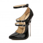 Euroopa Jaam Euroopa ja Ameerika Metallkontsaga &Ouml;&ouml;klubi N&ouml;&ouml;rideta Jalafeti&scaron; Seksvoodi Suur Suurus K&otilde;rged Kontsad Stiletto 46 must