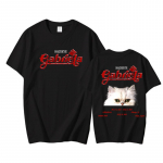 Katseye Gabriela 2025 UUS T-s&auml;rk L&uuml;hikeste varrukatega K&otilde;rge kvaliteediga 100% puuvillased T-s&auml;rgid Hip Hop Prindiga T-s&auml;rk Gooti T&auml;navamood M must