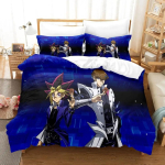 Yu Gi Oh Voodipesukomplekt &Uuml;heinimese Twin T&auml;iskasvanu Queen King Suuruses Voodikomplekt T&auml;iskasvanud Poiste Magamistuba Tekikotikomplektid 3D Tr&uuml;kk Anime Kawaii 155x215cm 3pcs