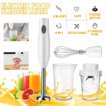 4-in-1 elektriline toidusegisti mikser k&ouml;&ouml;gi eemaldatav roostevabast terasest k&auml;eshoitav blender munakloppija