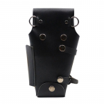 Salong Stylist juuksuri t&ouml;&ouml;riistade v&ouml;&ouml; kott, professionaalne juuksuri t&ouml;&ouml;riistakott, juuksuri k&auml;&auml;rid kammkarb&uuml;&uuml;s rihm Pu nahast kott 14*23cm