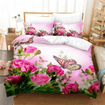 Lille liblikaga voodipesukomplekt tekikotikomplekt 3D voodipesu digitaaltr&uuml;kk voodipesu queen-size voodipesukomplekt moedisain 70x133cm 2pcs