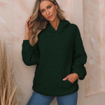 Naiste kampsunid Pusad Vabaaja vabad pikkade varrukatega pullover S&uuml;gisriided Komplektid S&uuml;gismoodsad komplektid Talveriided 3XL roheline