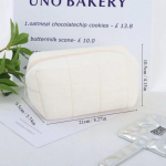 1 tk roosa/valge/sinine padjakujundusega kosmeetikakott, pliiatsi&uuml;mbris, pliiatsikott, suure mahutavusega &otilde;pilase pliiatsitase