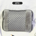 Laetav elektriline kuumaveekott EU 220V 500W Laetav talvine k&auml;esoojendaja t&auml;pilise mustriga topeltsisuga k&auml;esoojendaja kuumaveekott