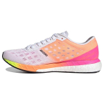 Adidas Adizero Boston 9 Valge Screaming Pink Naiste Tennised Cloud-White Silver-Metallic H68744 36