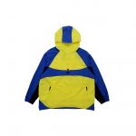 Nike Sportswear Retro V&auml;rviplokk Lahtine Poollukuga Kapuutsiga Kootud Jakk Meeste Jakk Sinine Kollane BV5386-740 XXL