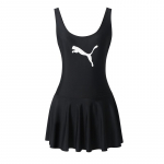 PUMA &uuml;hev&auml;rviline lihtsa logotr&uuml;kiga kitsa l&otilde;ikega varrukateta &uuml;hes t&uuml;kis ujumistrikoo naistele ujumistrikoo must 701221711-1A XS