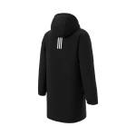 Adidas Tuulekindel Soe Kirjadega Kapuutsiga Puhverjakk Unisex Jakk Must JL9616 XL