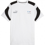 Puma Bmw M Motorsport &uuml;mara kaelusega lahe v&auml;rviplokiga l&uuml;hikeste varrukatega T-s&auml;rk Meeste topid Valge 624141-02 M