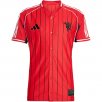 Adidas Manchester United SS25 USA Pakk S&auml;rk Mood Mugav Pehme Nahas&otilde;bralik L&uuml;hike Varrukas Pesapalli S&auml;rk Meeste topid JN2832 2XL