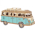 Puidust Plastikust Mudel 3D Plastikust Mudel Puidust Puidust Hariduslik 3D Puit T&auml;iskasvanud ja Lapsed Hariduslik Looduslik S&otilde;rmeaaju Volkswageni Buss K&auml;sit&ouml;&ouml; Lapsed sinine