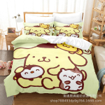Armsad Pom Pom Purin Voodipesukomplektid Tekk Tekikott Voodikate Tekikott Padjap&uuml;&uuml;r 2-3 Osaline Komplekt Lastele T&auml;iskasvanutele Magamistoa Kaunistus AU Single 140x210cm