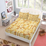 Saare Tiki Retro Mustriga Voodilina Komplekt King Queen Double Full Suuruses Voodipesukomplekt 150x200x27cm deep