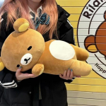 Rilakkuma kaisupadi Armas looma-karu t&auml;idisega nukk Kuma kaisuloomad Padi Kawaii toakaunistus M&auml;nguasjad Auto seljatugi Kingitus lastele 35cm