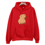 Naljakas Capybara Print Hoodie Naiste/Meeste Kawaii multifilmitopsid T&uuml;drukute dressipluus Unisex Fashion Harajuku Graafilised kapuutsiga pulloverid 3XL