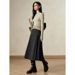 AnnaKo Women's 100% Machine Washable Wool Knit Top 2XL