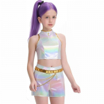 Laste Kpop Deemonik&uuml;ttide Zoey Rumi Mira Cosplay Kost&uuml;&uuml;m Valge Kuldne Vorm Lastele T&uuml;drukutele Halloween Lavashow Kid 110