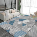 P&otilde;hjamaade helehall suur elutoa vaip Kerge luksuslik dekoratiivne vaip magamistuppa Geomeetrilised vaibad Libisemiskindel diivani k&otilde;rvale jalamatt 60*90cm gray
