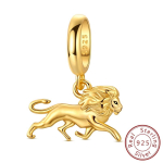 Originaalsed puhtast vasest ripatsid helmed Kuldne leopard Kuldne l&otilde;vi Ripatsid Naistele Meestele DIY Ehete jaoks Sobib Originaalsetele k&auml;ev&otilde;rudele beige