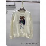 Naiste jacquard-villasegu kampsun tikitud koomiksikaru disainiga XL