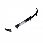 L&auml;ikiv Alumine Tagumise Kaitseraua Huul Diffuser Spoiler Splitter Kaitsja VW Tiguan MK2 2021-2023 Autode Stiilimine Autotarvik Saba