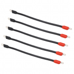 5 tk Golfik&auml;ru Akukaablid PVC-kattega Akukaablid 4 gabariidiga Asendus Club Car DS 36V 48V Golfik&auml;rule