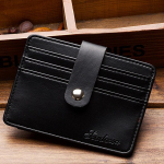 P&ouml;&ouml;ratav kunstnahast kaarditasku (Must) Kaardihoidja taskurahakott