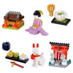 Kawada Nanoblock Mini Nano Kyoto 1 karp 6 kokku 6 t&uuml;&uuml;pi (KAST) NBMC_81S = t&uuml;kki,