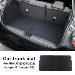Flanellist tagumine pagasiruumi matt Mini J01 EV Electric Cooper E SE 2024 2025 Tarvikud Mustusevastane pagasiruumimattKate Dekoratsioon Facecloth material