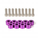 M8 6 Pcs/Pack JKdreamer Aluminum Fender Washers and Bolt for honda Air inlet manifold,engine lilla